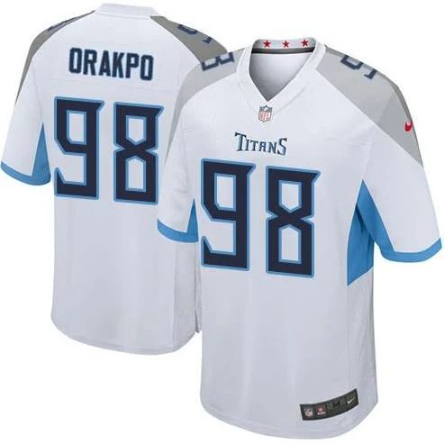 Men Tennessee Titans #98 Brian Orakpo Nike White Game NFL Jersey->tennessee titans->NFL Jersey